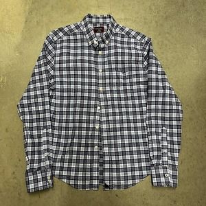 UNTUCKit Shirt Mens Small Blue Plaid Long Sleeve Button Down‎